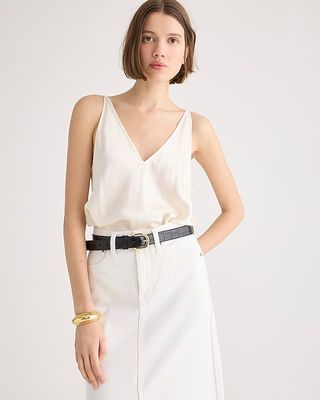 Carrie V-Neck Camisole in Silk