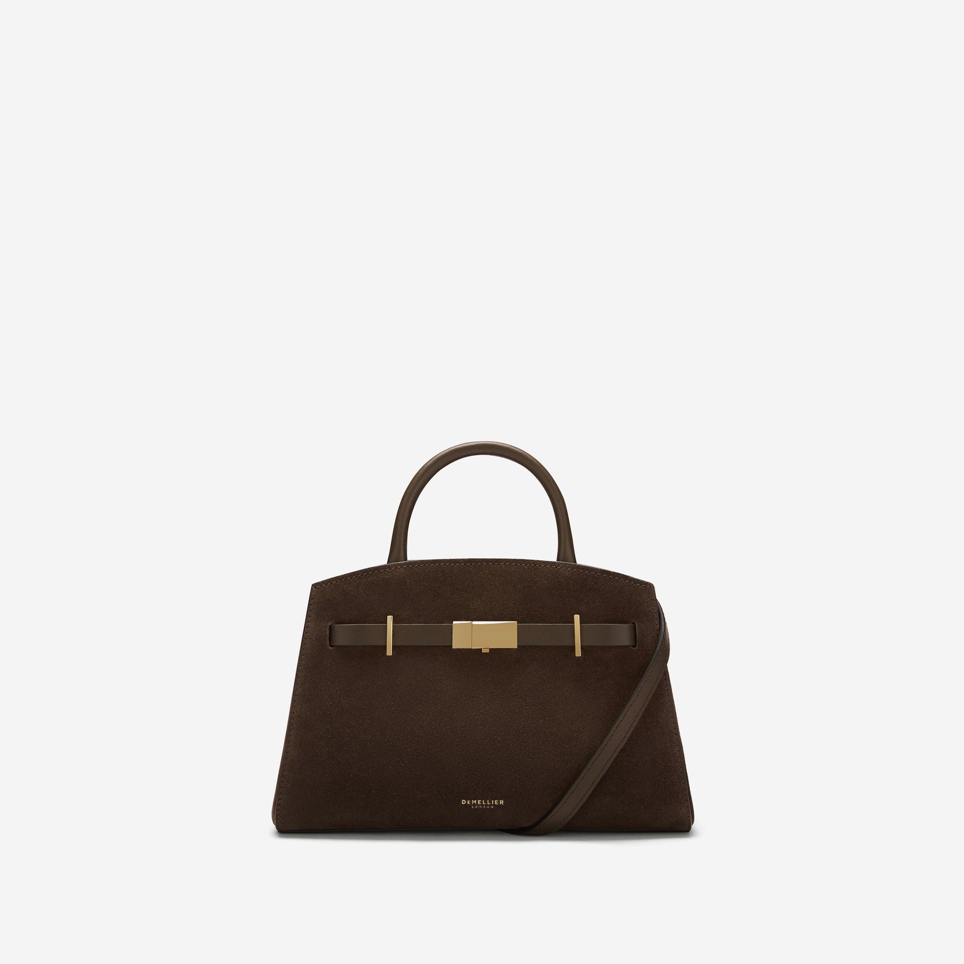 The Small Hudson | Mocha Suede & Mocha Smooth | Demellier