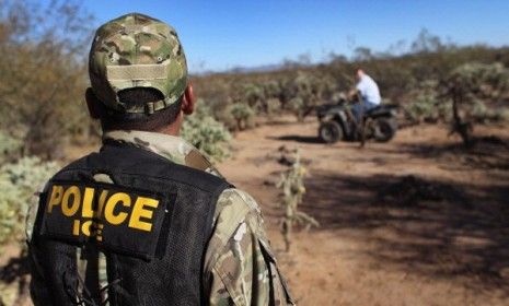 A U.S Immigration officer patrols Arizona&amp;#039;s border: As the state fights to pass the strict immigration bill SB1070, Florida and eight other states are working out similar laws.