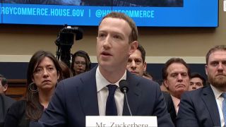 Mark Zuckerberg at a House of Representatives hearing