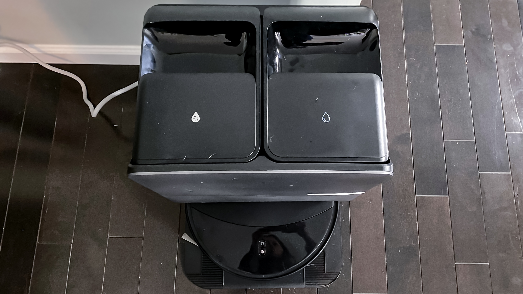 Roborock Saros 20 robot vacuum in an apartment