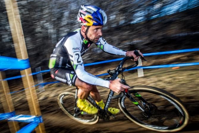 Tim Johnson (Cannondale-Cyclocross World) chased hard today to hold on to third