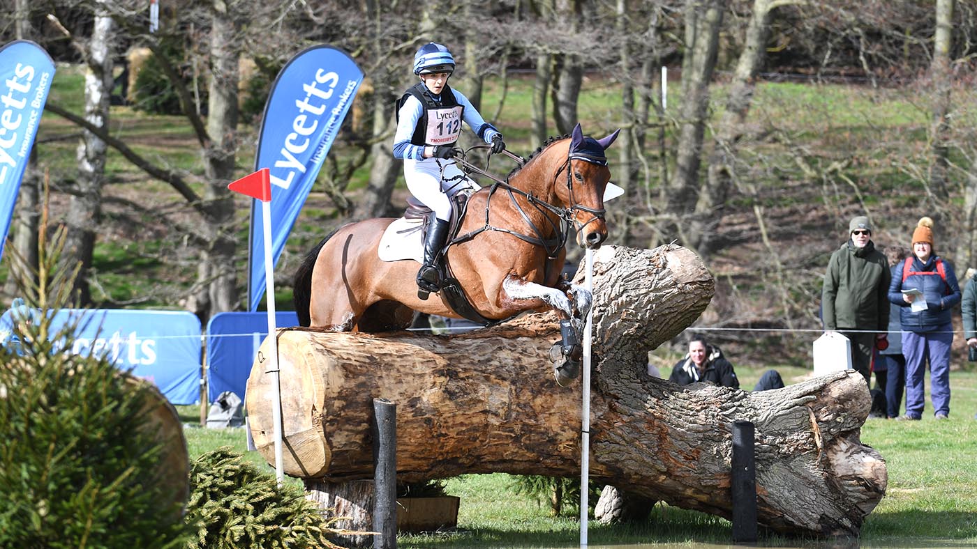 Badminton first-timers: Lauren Innes and Global Fision M, pictured at Thoresby Park Horse Trials