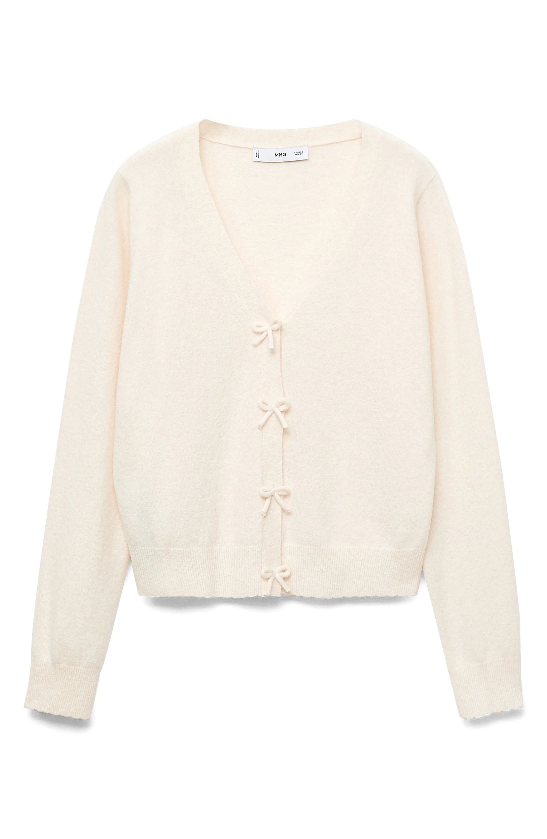 MANGO, Lady Bow Cardigan