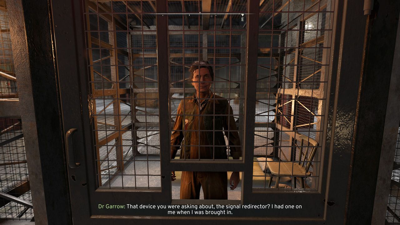 Atomfall free Garrow - Talking about the signal redirector