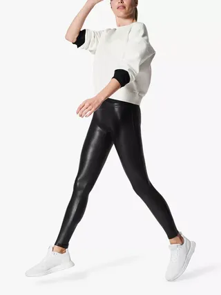 Spanx Faux Leather Leggings, Black