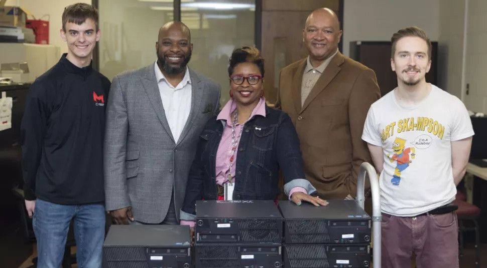 Maryville University staff donates tech equipment to Boys’ &amp; Girls’ Club