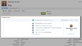 The Hubspot Visualforce module view in Salesforce