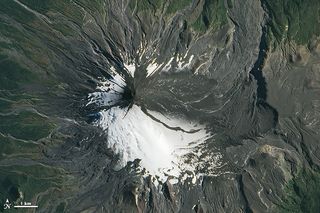 villarrica volcano after eruption