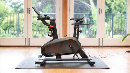 Wattbike Proton exercise bike in a person's home