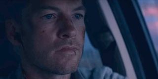Fractured Sam Worthington as Ray final shot of movie driving into sunset Netflix