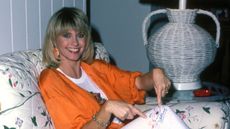 olivia newton john in her living room in the 2000s