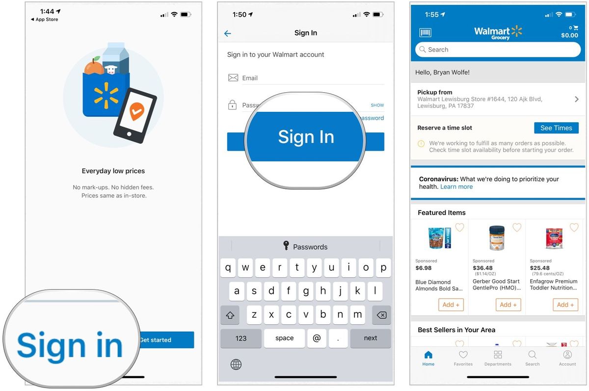 How to order order groceries from Walmart online for pickup or delivery
