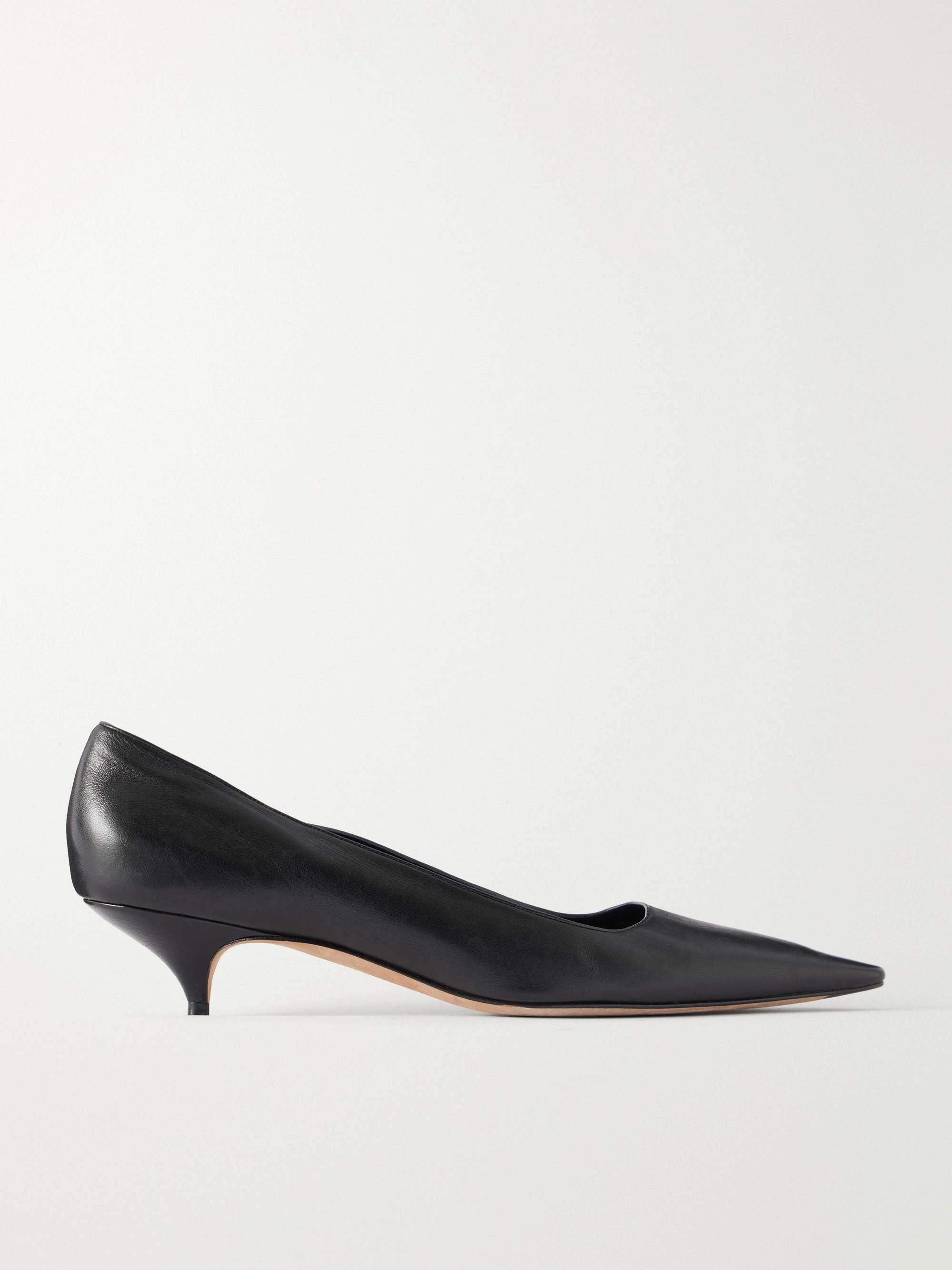Liisa Leather Kitten Pumps