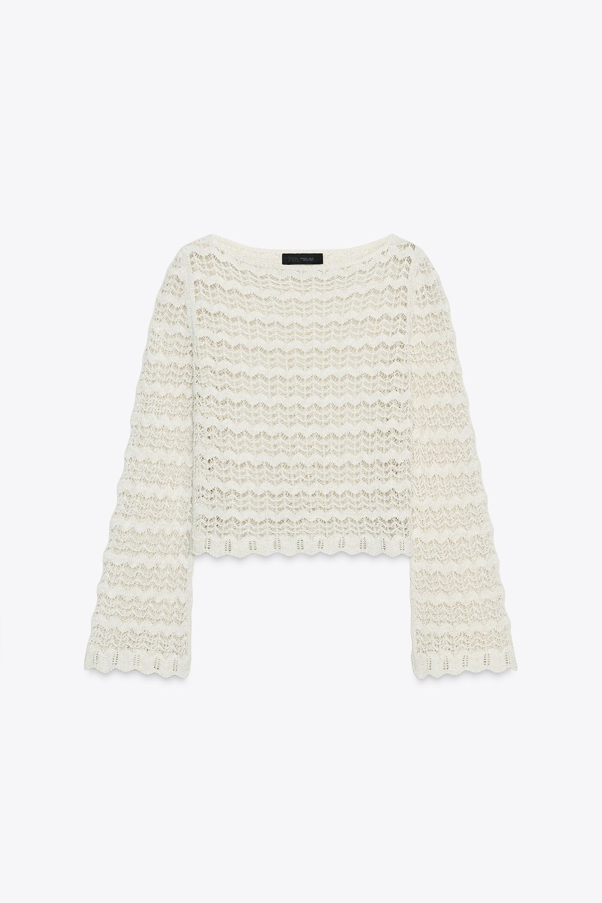 Pointelle Knit Sweater