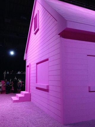 Big pink doll house