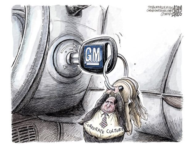 Editorial cartoon GM recall