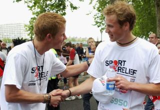 Prince Harry and Prince William at Sport Relief