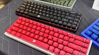 Mloog keyboards on a tabletop