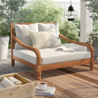 Wiest Double Chaise Lounge with Cushion | Was $1,176, now $419.99 at Wayfair