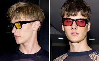 Red and yellow shades in Paul Smith's show