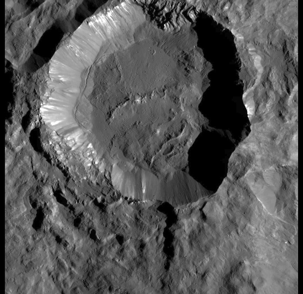 Kupalo Crater on Ceres