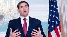 US Secretary of State Marco Rubio speaks to media prior to meeting with Armenian Foreign Minister Ararat Mirzoyan (not pictured) at the State Department in Washington, DC, January 13, 2026. (Photo by SAUL LOEB / AFP via Getty Images)