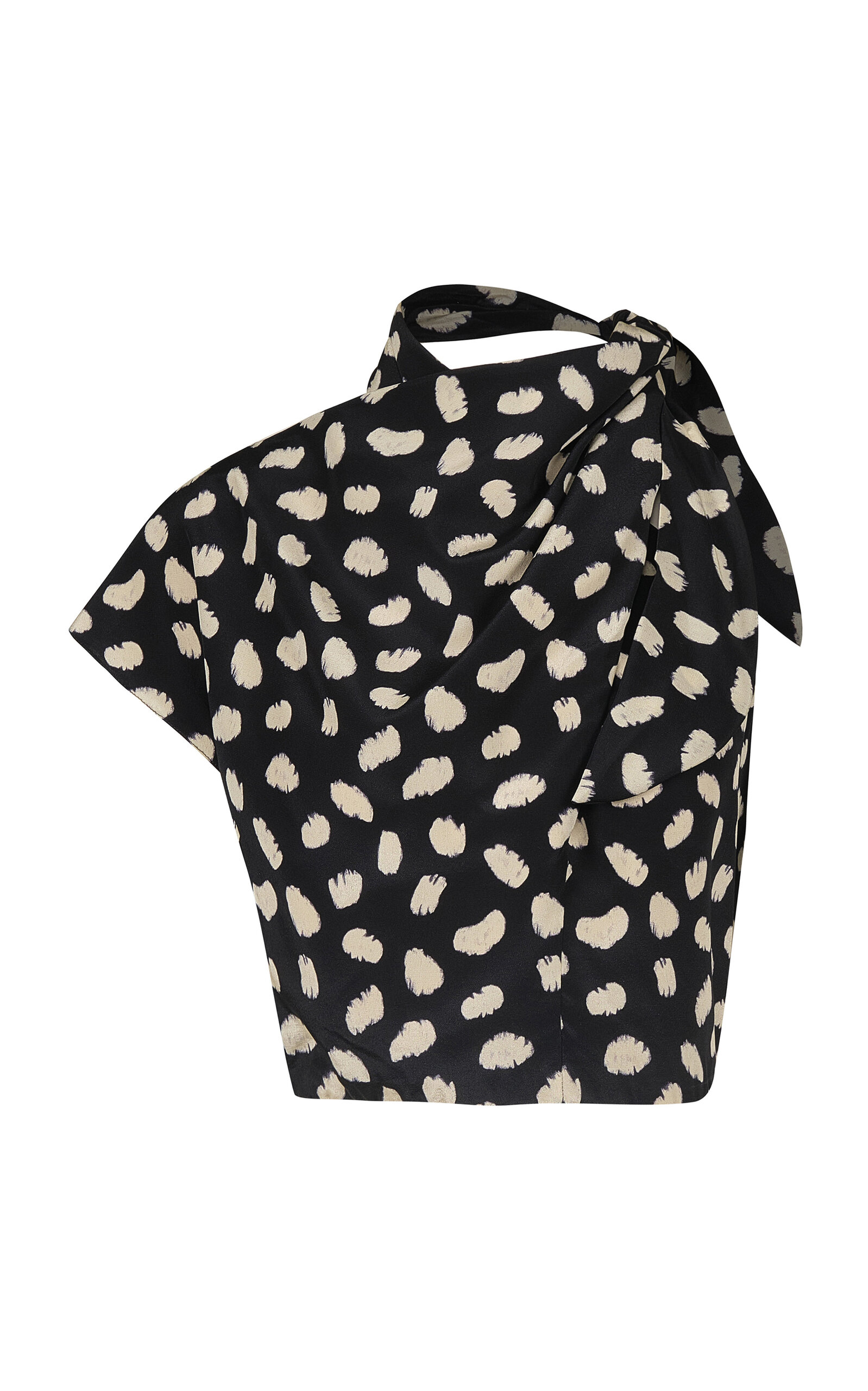 Evening Current Silk Crop Top