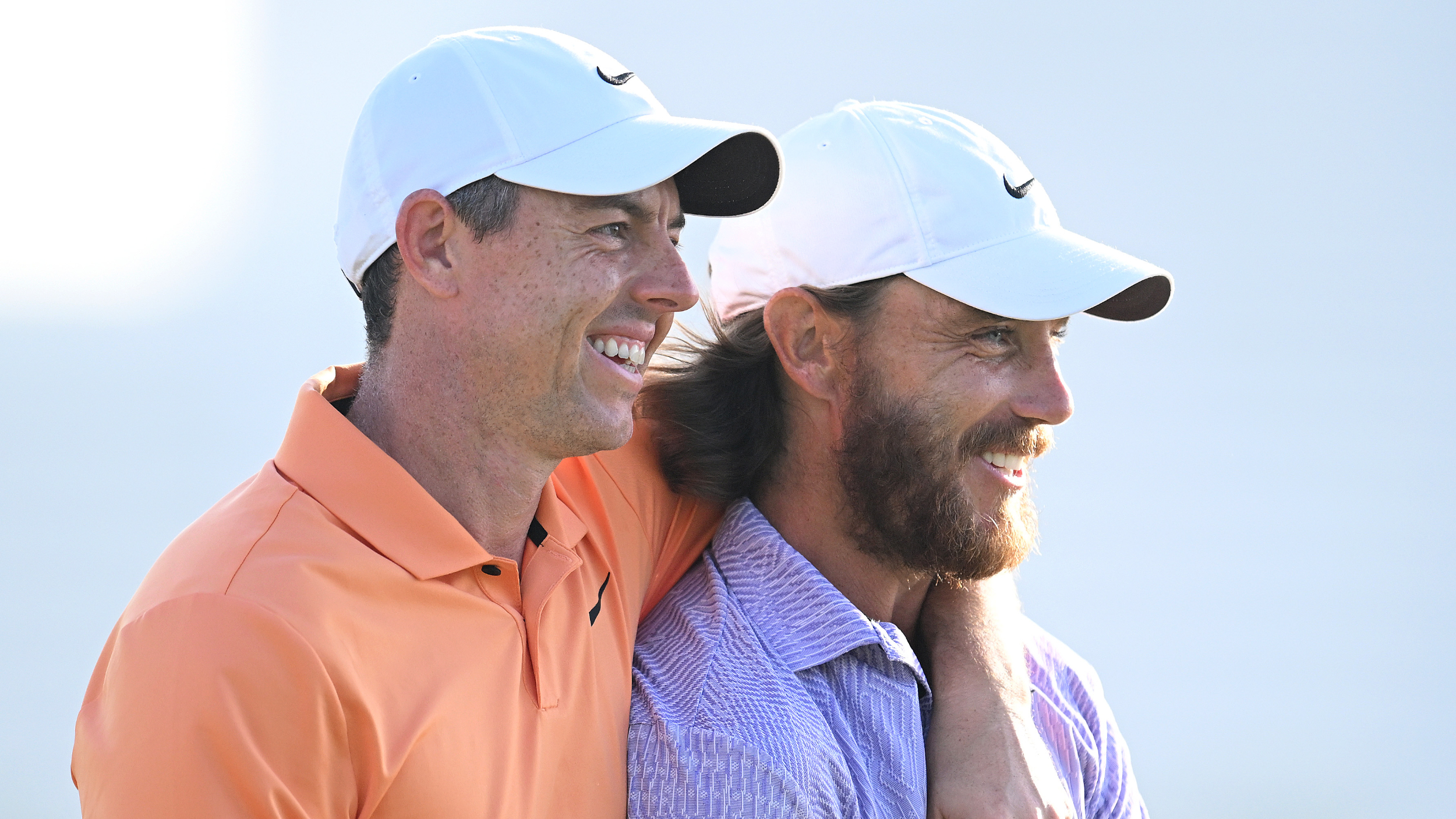 Rory McIlroy and Tommy Fleetwood at the Dubai Invitational