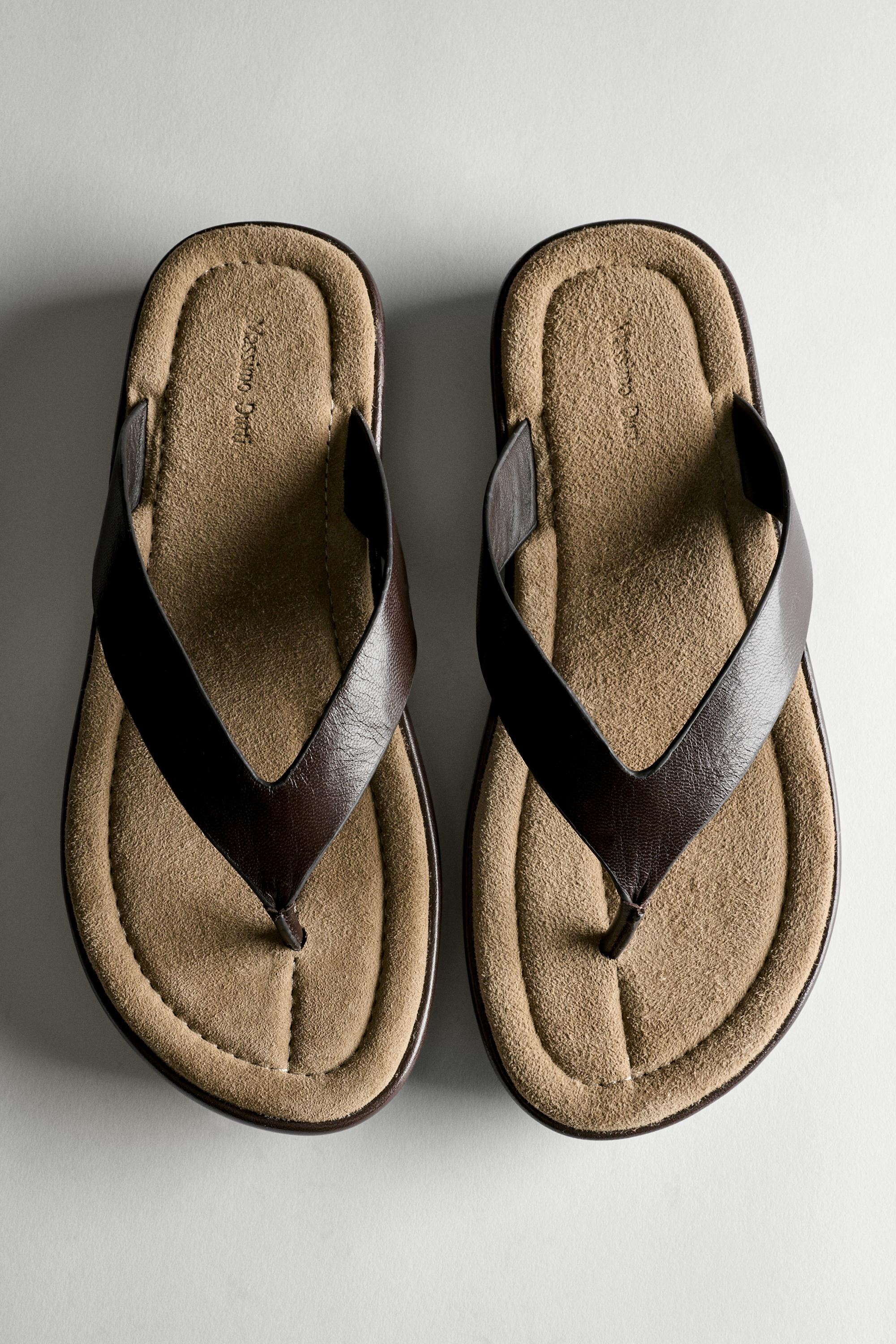 Massimo Dutti, Leather Platform Sandals