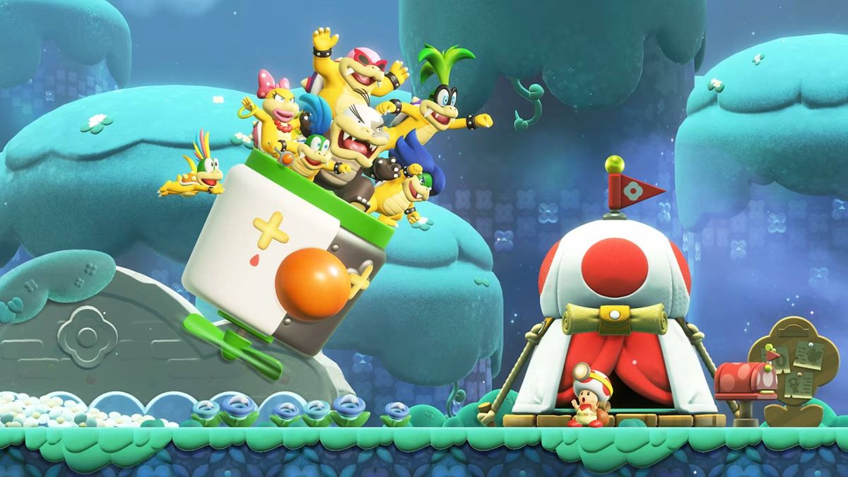 Screenshot from the Switch 2 Edition of Super Mario Bros Wonder.