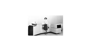 The 9700 was Xerox's first commercial laser printer and could take up an entire room.