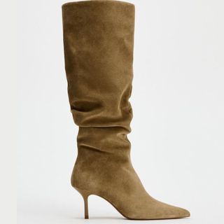 Zara Ruched Knee High Boots