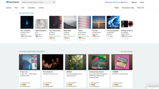 Bandcamp Fridays screenshot of website