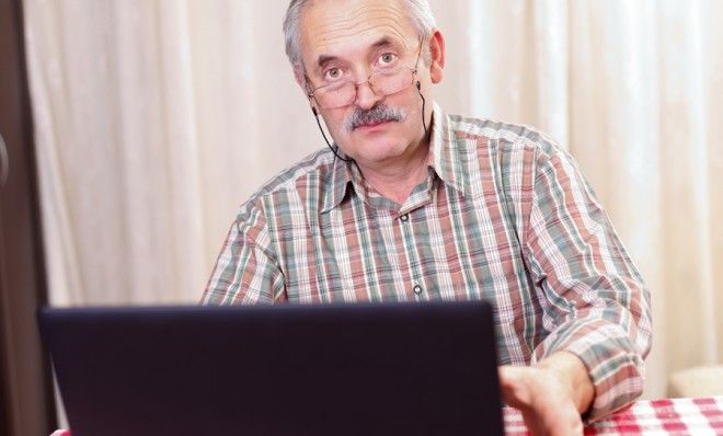 Man on computer