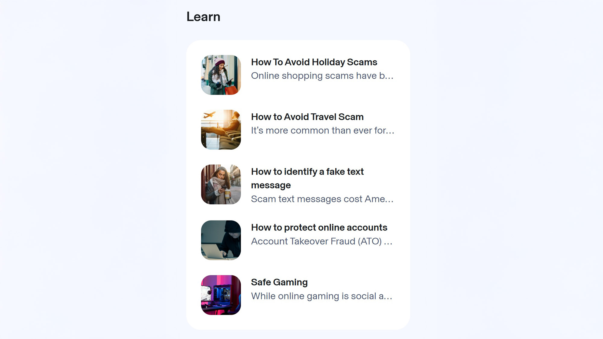 Screenshot of the Aura Identity Theft Protection web interface