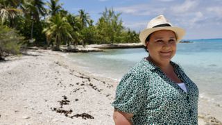 Life's a beach for Susan in Polynesia in episode 2.