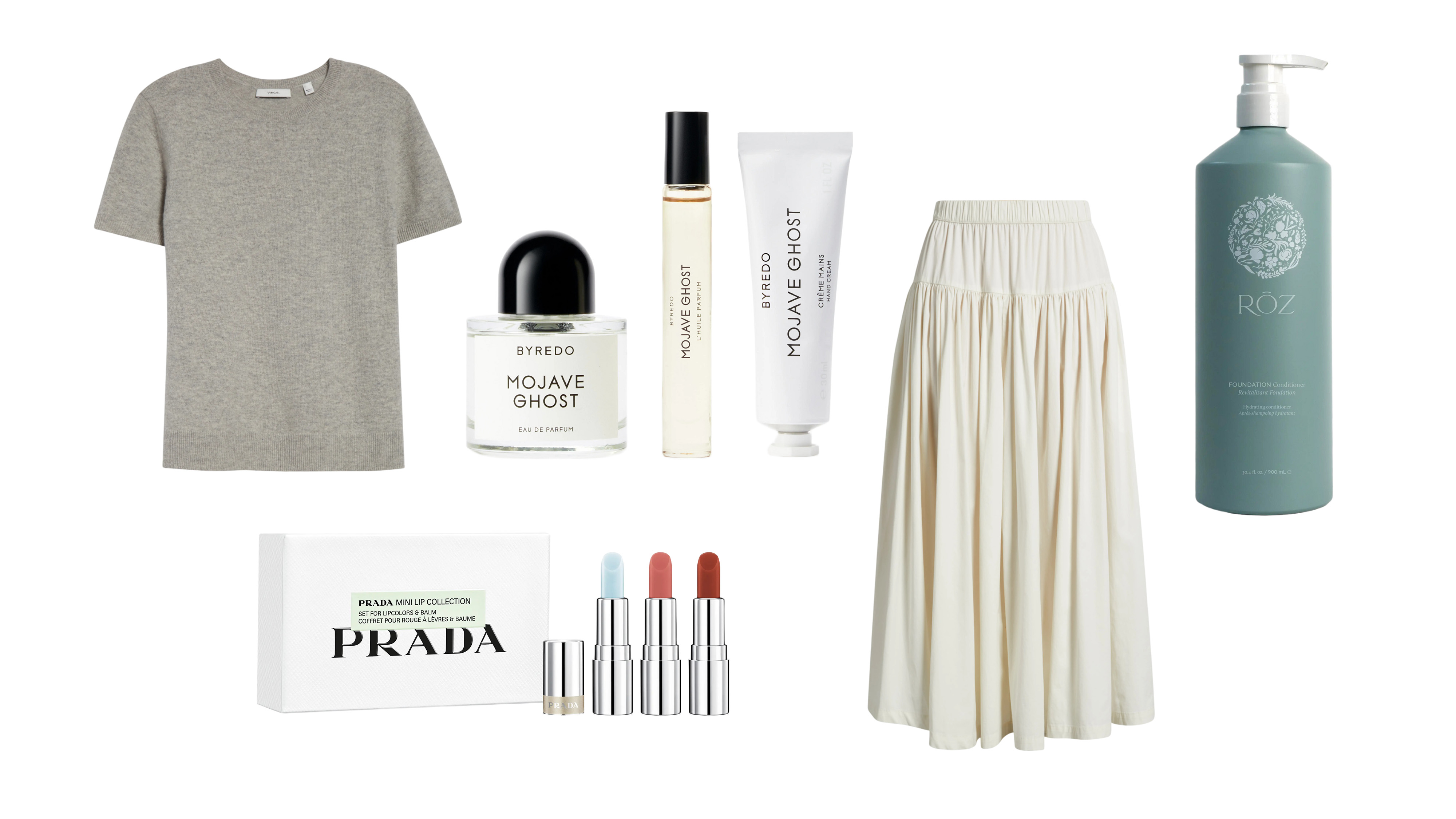 Collage of fashion and beauty products from theReplica Store Anniversary Sale 2025.
