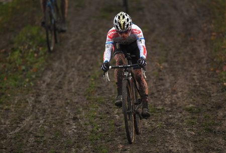BOOM BELGIUM DECEMBER 06 Eli Iserbyt of Belgium and Team Pauwels Sauzen Bingoal Mud during the 6th Superprestige Cyclocross Boom 2020 Men Elite De Schorre Boom Superprestige2021 SPBoom SuperprestigeCX on December 06 2020 in Boom Belgium Photo by Luc ClaessenGetty Images