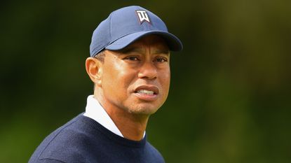 Tiger Woods during the Genesis Invitational at Riviera Country Club