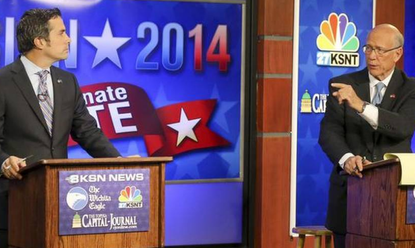 The most awkward part of last night's Kansas Senate debate