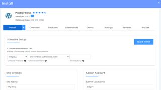Softaculous WordPress installer