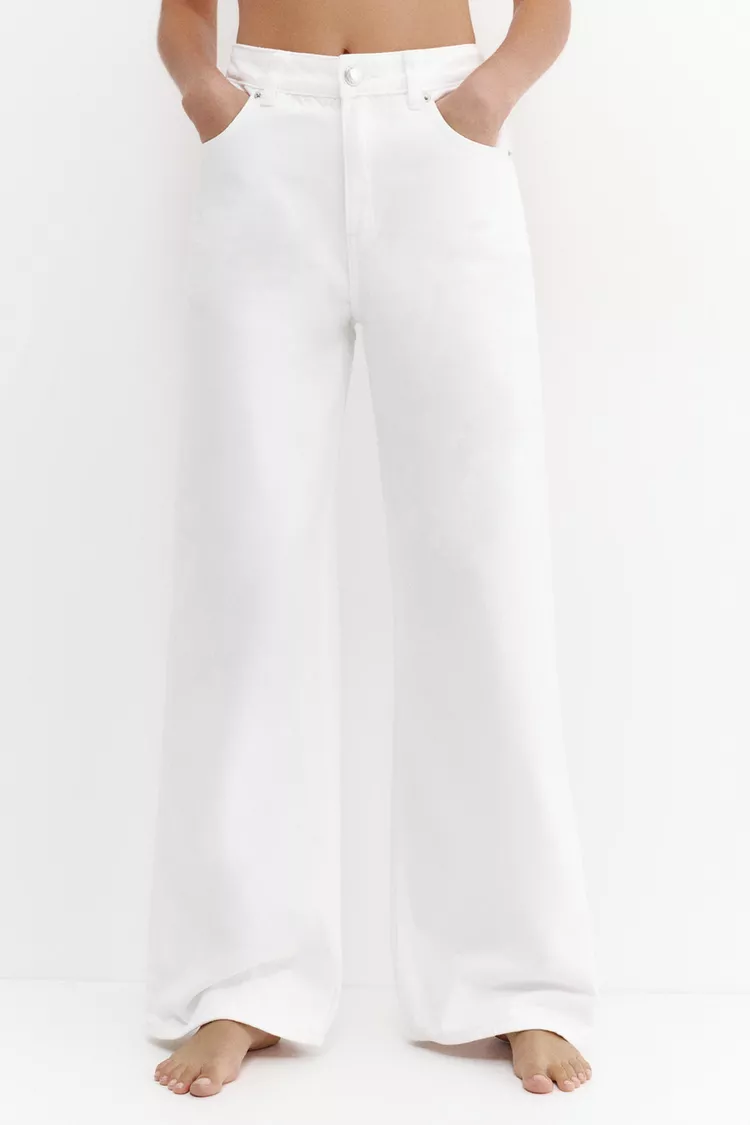 pull &amp;amp; bear, High-Waist Wide-Leg Jeans