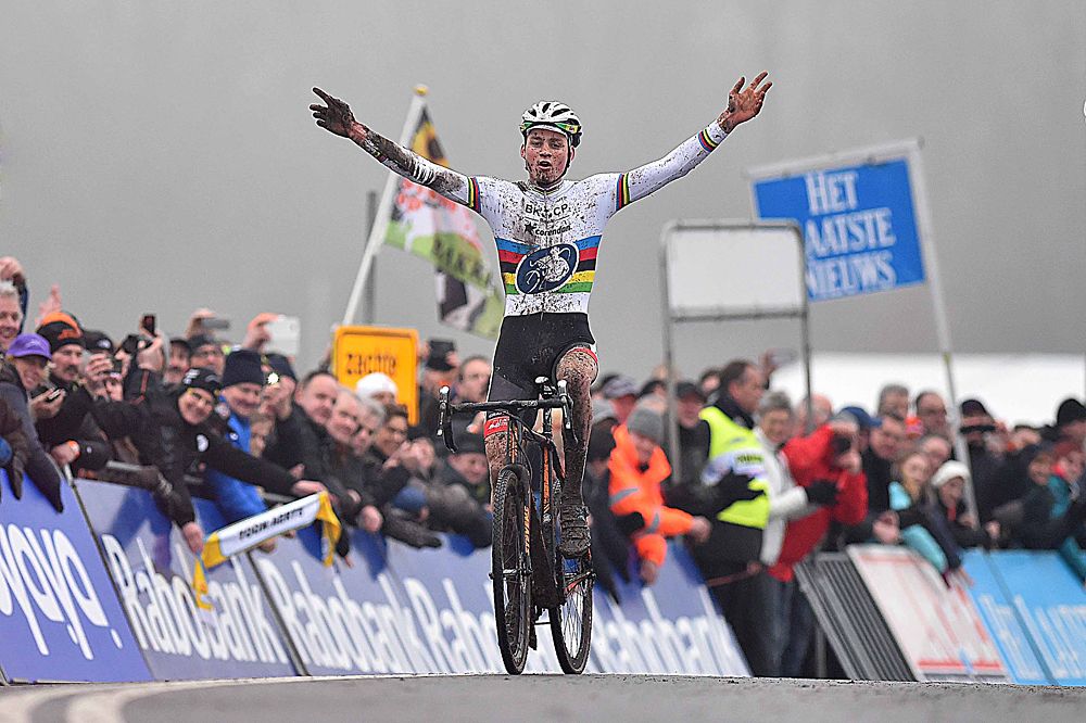 Mathieu van der Poel (Ned) BKCP - Corendon wins the World Cup in Hoogerheide