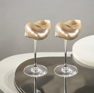 seashell martini glasses