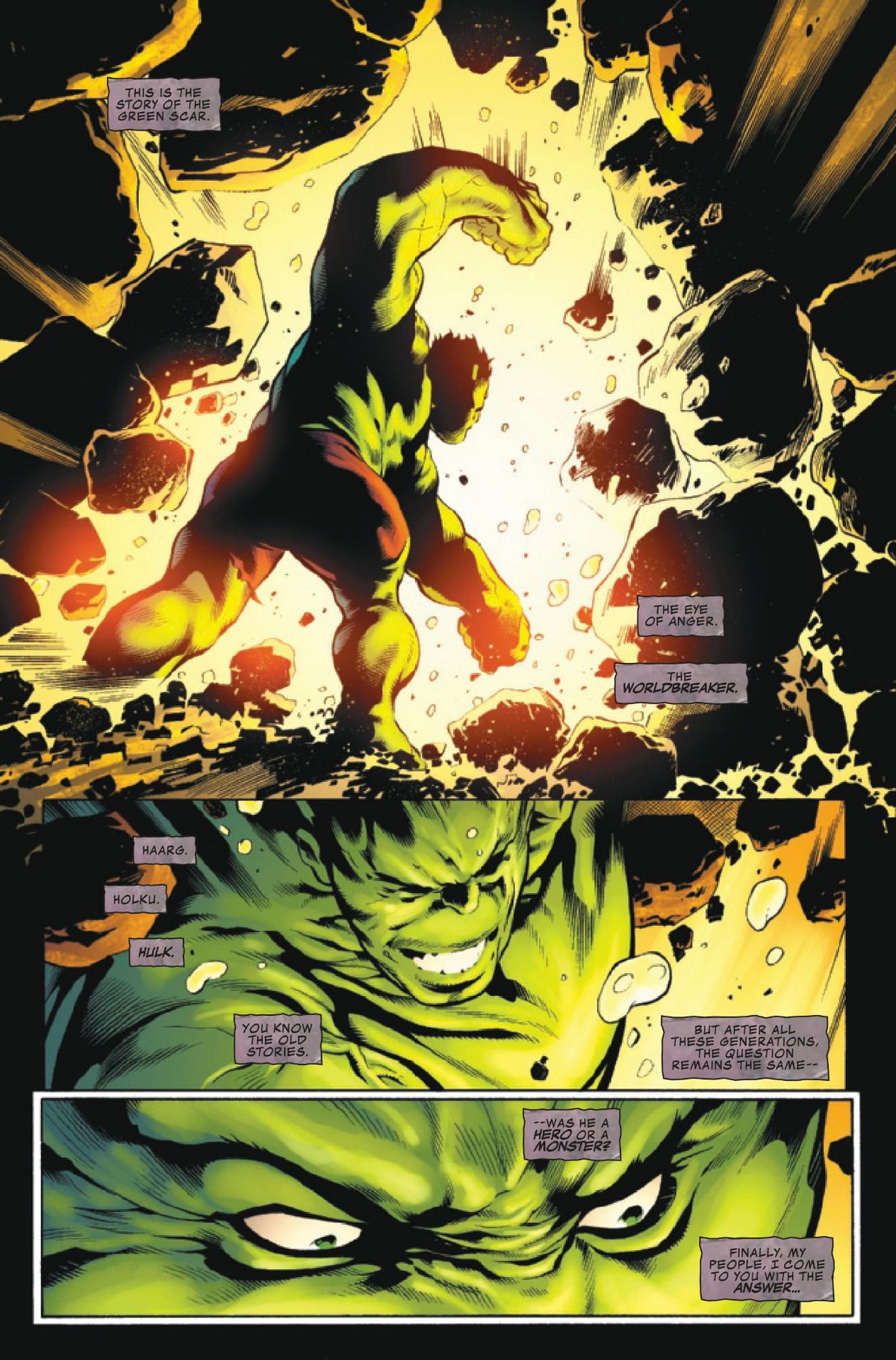 Planet Hulk: Worldbreaker #1 art