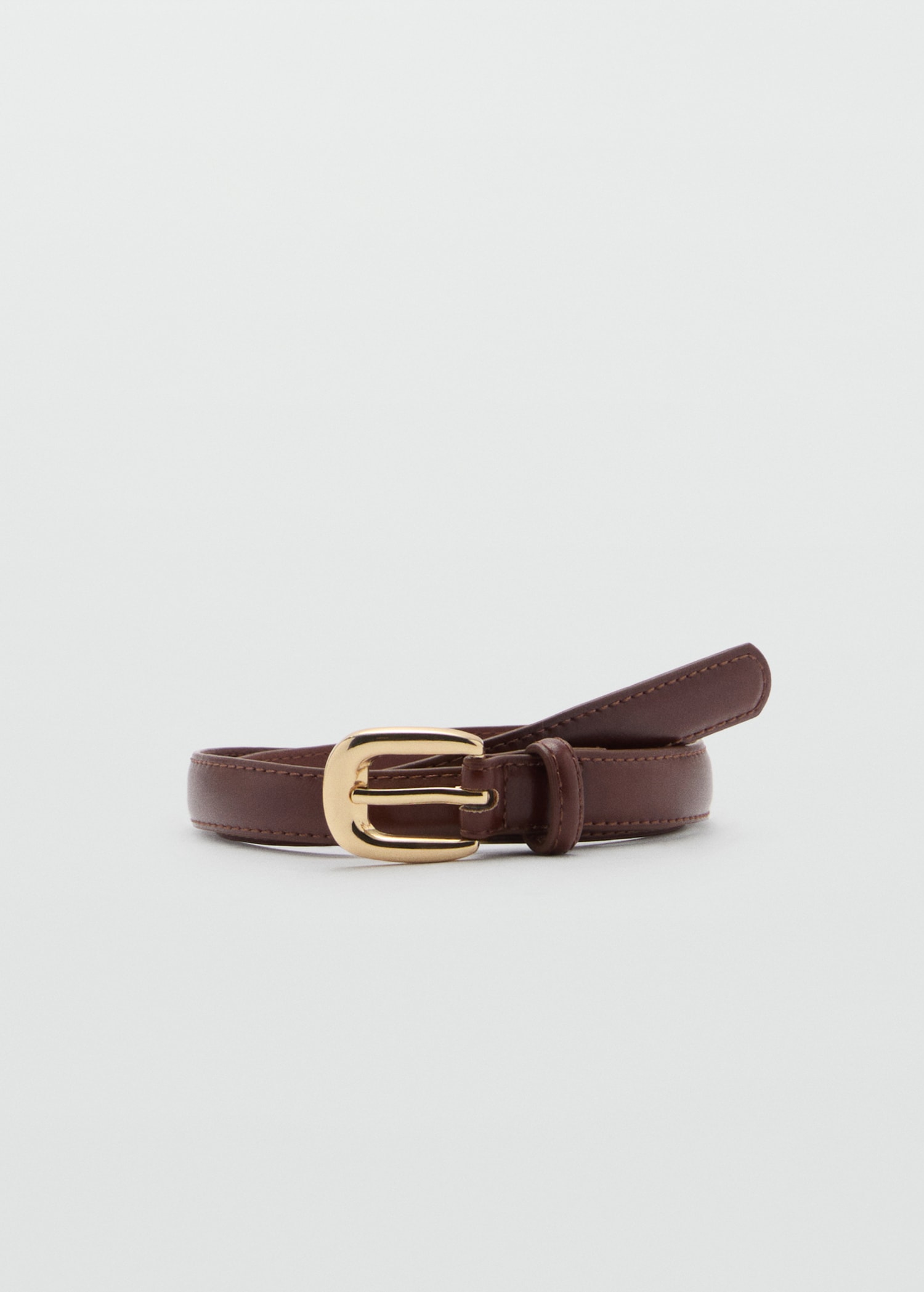 Thin Belt With Metal Buckle - Women | Mango Usa