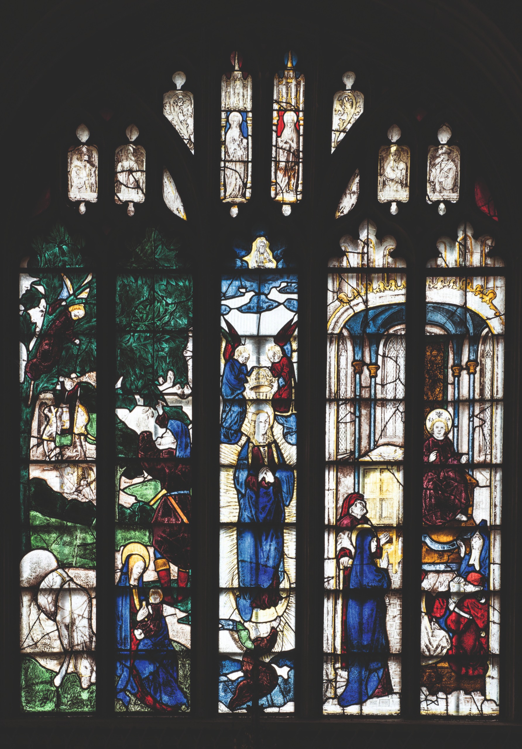 Stained glass at St Mary's, Fairford