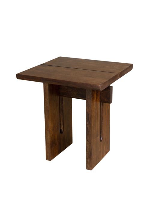 Saori Japandi Acacia Wood Side Table
