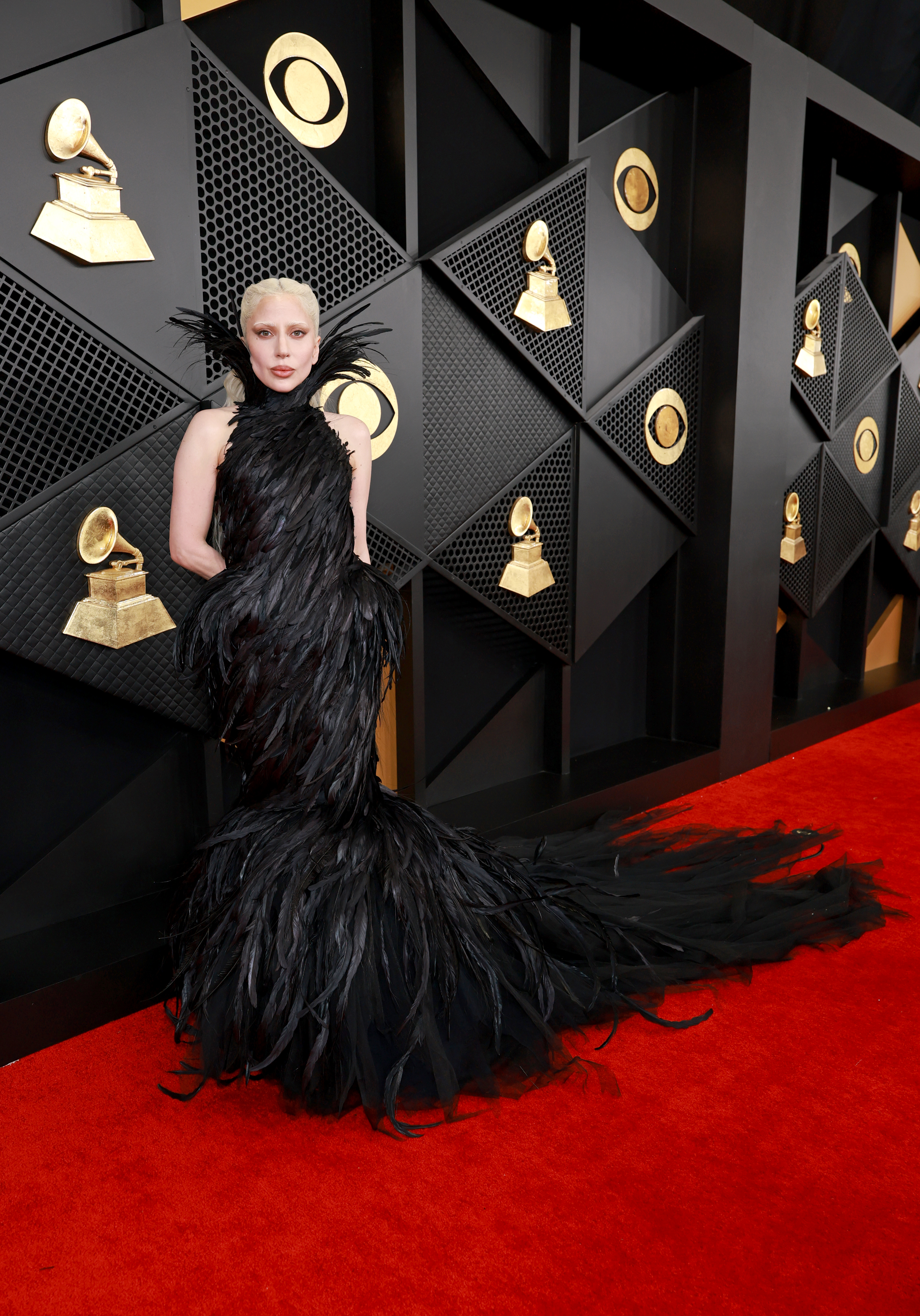Lady Gaga Grammys 2026 red carpet